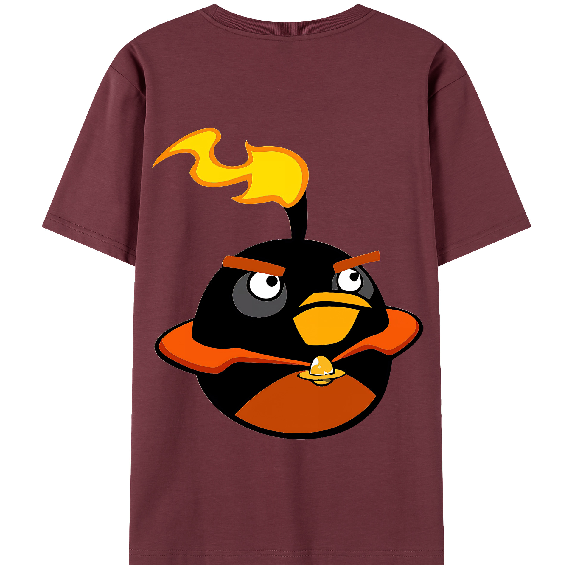 （画像用） Angry Birds アングリーバード 綿100％半袖Tシャツ（背面プリント）